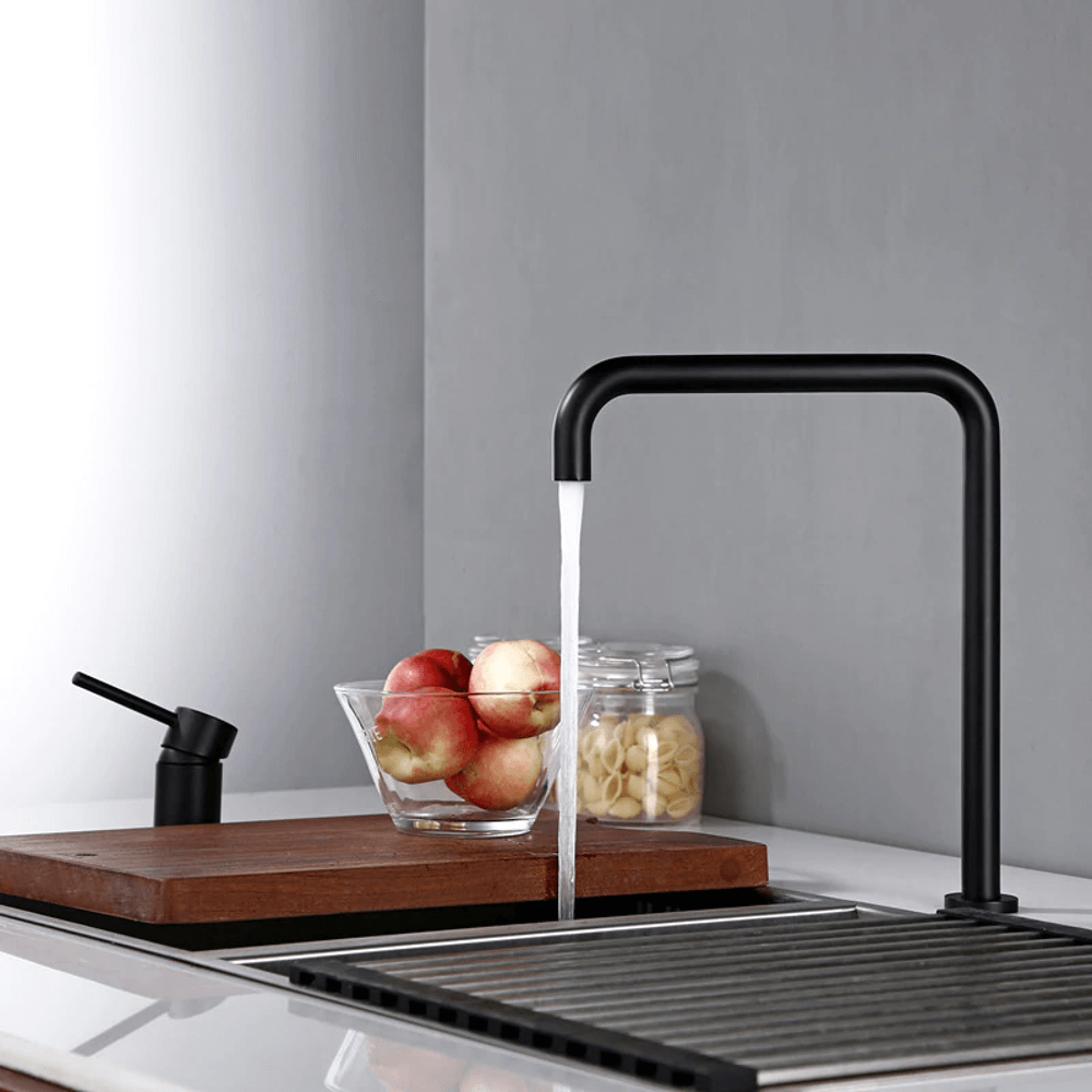 Kitchen Faucet - Dux 2-Hole Kitchen Faucet 360 Degree Swivel Spout - undefined - Signature Faucets