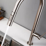 Kitchen Faucet - Laufer Single-Hole Kitchen Faucet With Pull Out Spring Spout - undefined - Signature Faucets