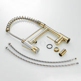 Kitchen Faucet - Spiro Single-Hole Dual Handle Kitchen Faucet with Pull-Down Spring Spout - undefined - Signature Faucets