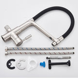 Kitchen Faucet - Ahronsohn Kitchen Faucet Single-Hole Dual Handle Pull-Down Spout with Water Filtering - undefined - Signature Faucets