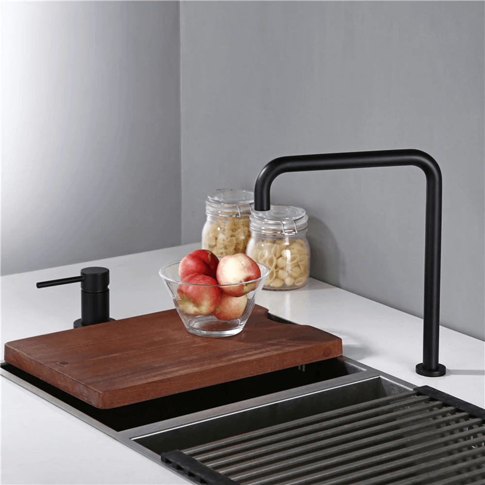 Kitchen Faucet - Dux 2-Hole Kitchen Faucet 360 Degree Swivel Spout - undefined - Signature Faucets