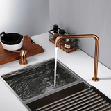 Kitchen Faucet - Dux 2-Hole Kitchen Faucet 360 Degree Swivel Spout - undefined - Signature Faucets