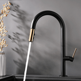 Kitchen Faucet - Laufer Single-Hole Kitchen Faucet With Pull Out Spring Spout - undefined - Signature Faucets