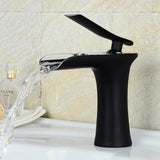 Bathroom Sink Faucet - Helfer Waterfall Basin Bathroom Sink Faucet Single handle - undefined - Signature Faucets