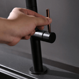 Kitchen Faucet - Laufer Single-Hole Kitchen Faucet With Pull Out Spring Spout - undefined - Signature Faucets