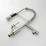 Kitchen Faucet - Spiro Single-Hole Dual Handle Kitchen Faucet with Pull-Down Spring Spout - undefined - Signature Faucets