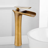 Bathroom Sink Faucet - Helfer Waterfall Basin Bathroom Sink Faucet Single handle - undefined - Signature Faucets