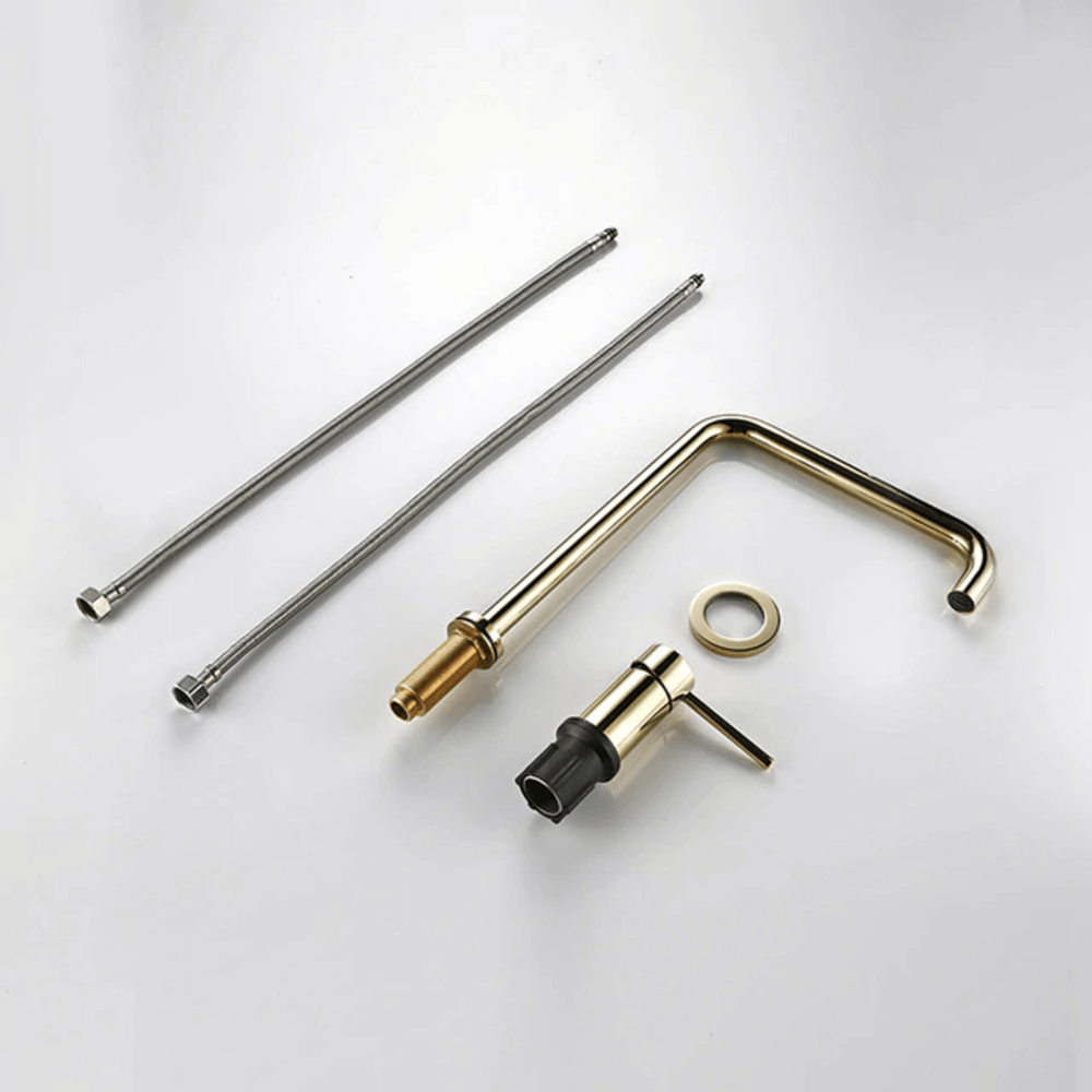 Kitchen Faucet - Dux 2-Hole Kitchen Faucet 360 Degree Swivel Spout - undefined - Signature Faucets