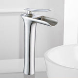 Bathroom Sink Faucet - Helfer Waterfall Basin Bathroom Sink Faucet Single handle - undefined - Signature Faucets