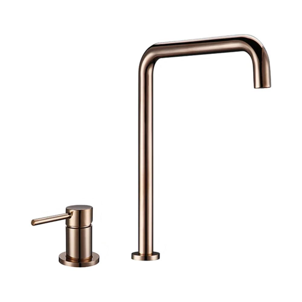 Kitchen Faucet - Dux 2-Hole Kitchen Faucet 360 Degree Swivel Spout - undefined - Signature Faucets