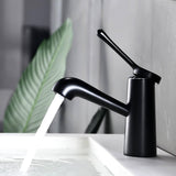 Bathroom Sink Faucet - Swarts Modern Brass Bathroom Faucet Single Hole - undefined - Signature Faucets
