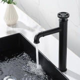 Bathroom Sink Faucet - Imdorf Industrial Style Brass Single Hole One Handle Bathroom Basin Faucet - undefined - Signature Faucets