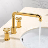 Bathroom Sink Faucet - Imdorf Bathroom Faucet Industrial Style 3 Hole Double Handle - undefined - Signature Faucets