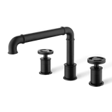 Bathroom Sink Faucet - Imdorf Bathroom Faucet Industrial Style 3 Hole Double Handle - undefined - Signature Faucets