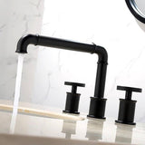 Bathroom Sink Faucet - Imdorf Bathroom Faucet Industrial Style 3 Hole Double Handle - undefined - Signature Faucets
