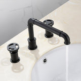 Bathroom Sink Faucet - Imdorf Bathroom Faucet Industrial Style 3 Hole Double Handle - undefined - Signature Faucets
