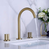 Bathroom-Sink-Faucet-Dohm-Bathroom-Sink-Faucet-Deck-Mounted-Three-hole-Two-handles-Brushed-Gold-Signature-Faucets #color_brushed gold