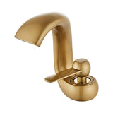 BathroomSinkFaucet-ScheftelModernWaterfallBathroomFaucetSingleHandleSingleHole-matte-brushed-gold-SignatureFaucets #color_gold