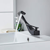 Colm-Unique-Design-Basin-Bathroom-Sink-Faucet-Single-Handle-Single-Hole-Matte-Black-Signature Faucets
