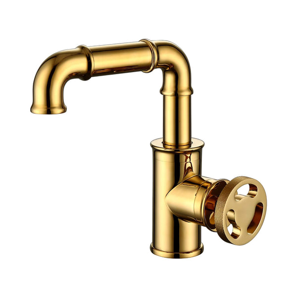 Imdorf-Industrial-Style-Bathroom-Sink-Faucet-Single-Hole-Single-Handle-Gold-SignatureFaucets #color_gold