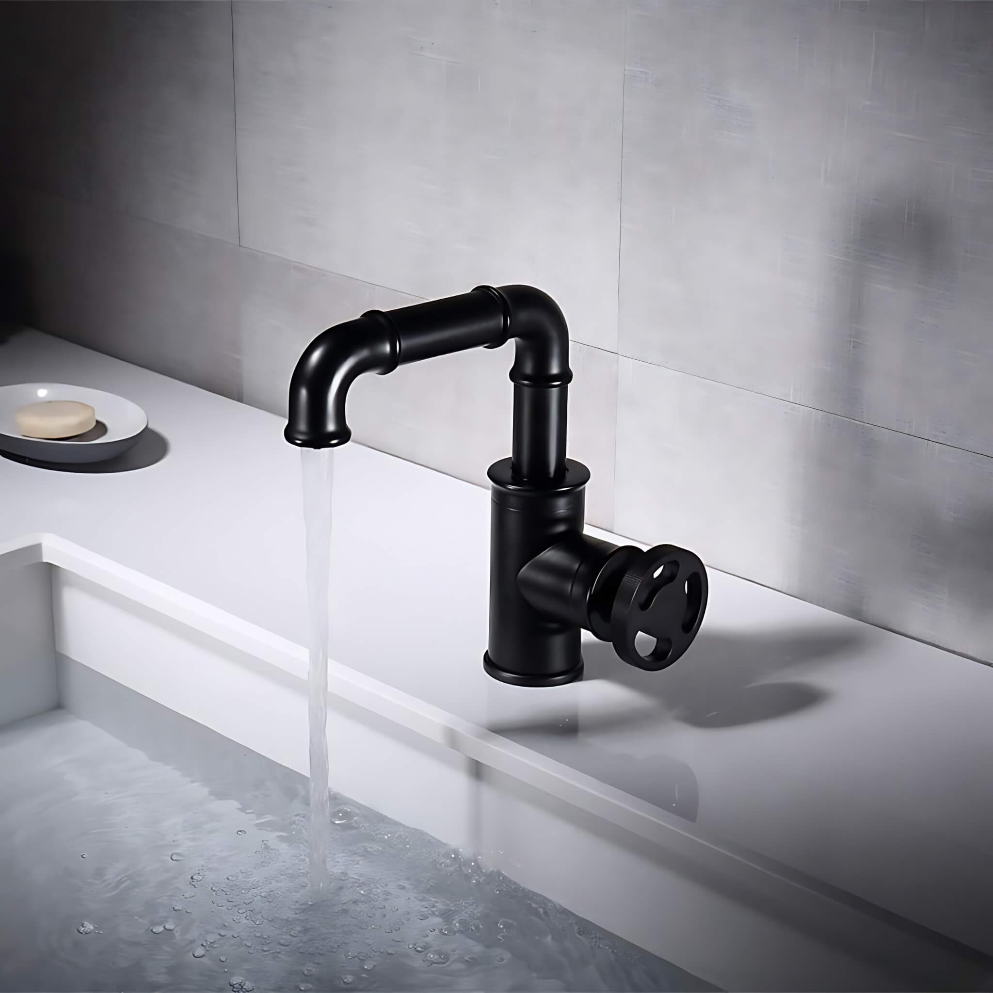 Industrial Look Bathroom Faucet