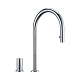 Kitchen-Faucet-Cale-2-Hole-Kitchen-Faucet-With-Pull-Out-Spout-chrome-Signature-Faucets #color_chrome