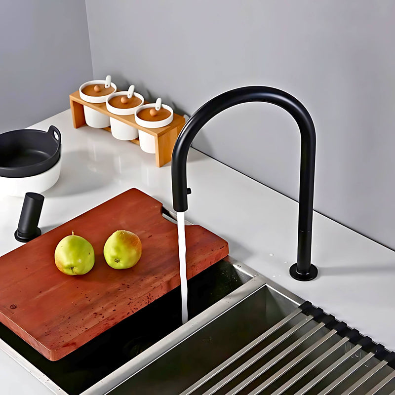 Kitchen-Faucet-Cale-2-Hole-Kitchen-Faucet-With-Pull-Out-Spout-matte-black-Signature-Faucets #color_matte black