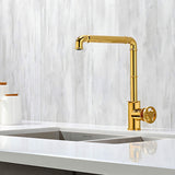 KitchenFaucet-Imdorf-modern-Industrial-Style-Brass-Single-Hole-single-Handle-Kitchen-Faucets-gold-Signature-Faucets #color_gold