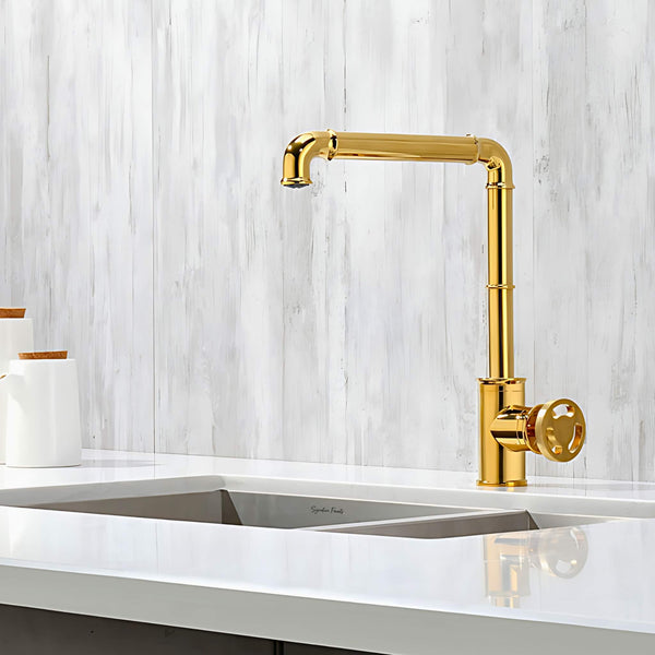 KitchenFaucet-Imdorf-modern-Industrial-Style-Brass-Single-Hole-single-Handle-Kitchen-Faucets-gold-Signature-Faucets #color_gold