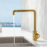 KitchenFaucet-Imdorf-modern-Industrial-Style-Brass-Single-Hole-single-Handle-Kitchen-Faucets-gold-Signature-Faucets #color_gold