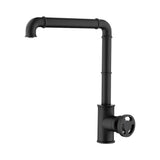 KitchenFaucet-Imdorf-modern-Industrial-Style-Brass-Single-Hole-single-Handle-Kitchen-Faucets-matte-black-Signature-Faucets #color_matte black