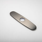 Gunmetal Gray Concetta-compatible kitchen sink plate with single-hole design from Signature Faucets.
