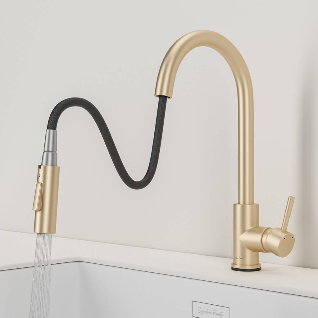 Imperium Touch Kitchen Faucet with PullOut Sprayer, Modern Single Hole