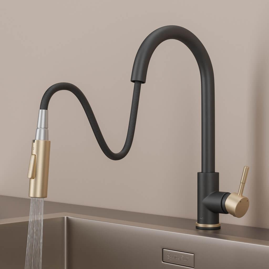 Imperium Touch Kitchen Faucet with PullOut Sprayer, Modern Single Hole