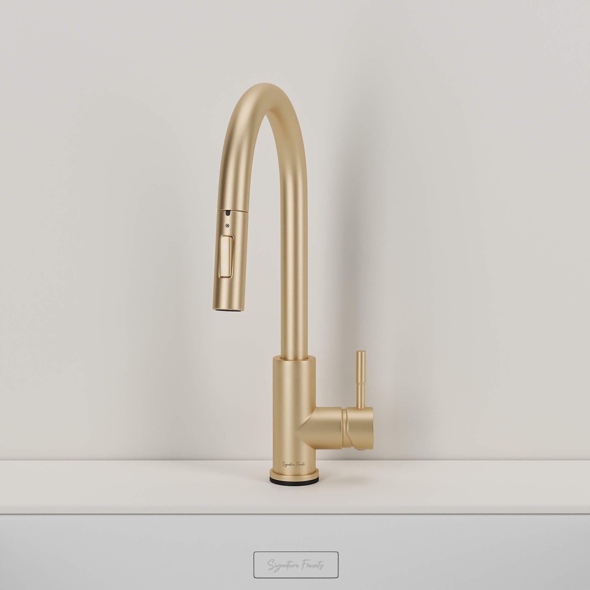 Stainless steel kitchen faucet - Imperium Touch Control Dual Function Pull Out sprayer Spout Kitchen Faucet - Brushed Gold - Signature Faucets #color_brushed gold