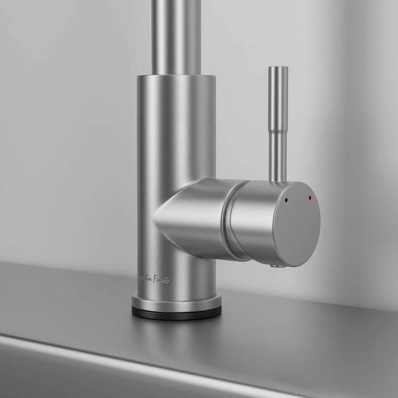 Stainless steel kitchen faucet - Imperium Touch Control Dual Function Pull Out sprayer Spout Kitchen Faucet - Signature Faucets #color_brushed nickel