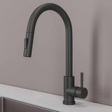 Kitchen Faucet - Imperium Touch Control Dual Function Pull Out Spout Kitchen Faucet - Brushed Nickel - Signature Faucets