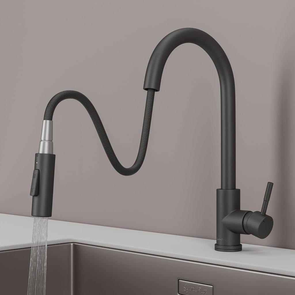 Imperium Touch Kitchen Faucet with PullOut Sprayer, Modern Single Hole