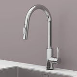 Stainless steel kitchen faucet - Imperium Touch Control Dual Function Pull Out sprayer Spout Kitchen Faucet - Chrome - Signature Faucets #color_chrome