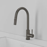 Stainless steel kitchen faucet - Imperium Touch Control Dual Function Pull Out sprayer Spout Kitchen Faucet - Gunmetal Gray - Signature Faucets #color_gunmetal gray