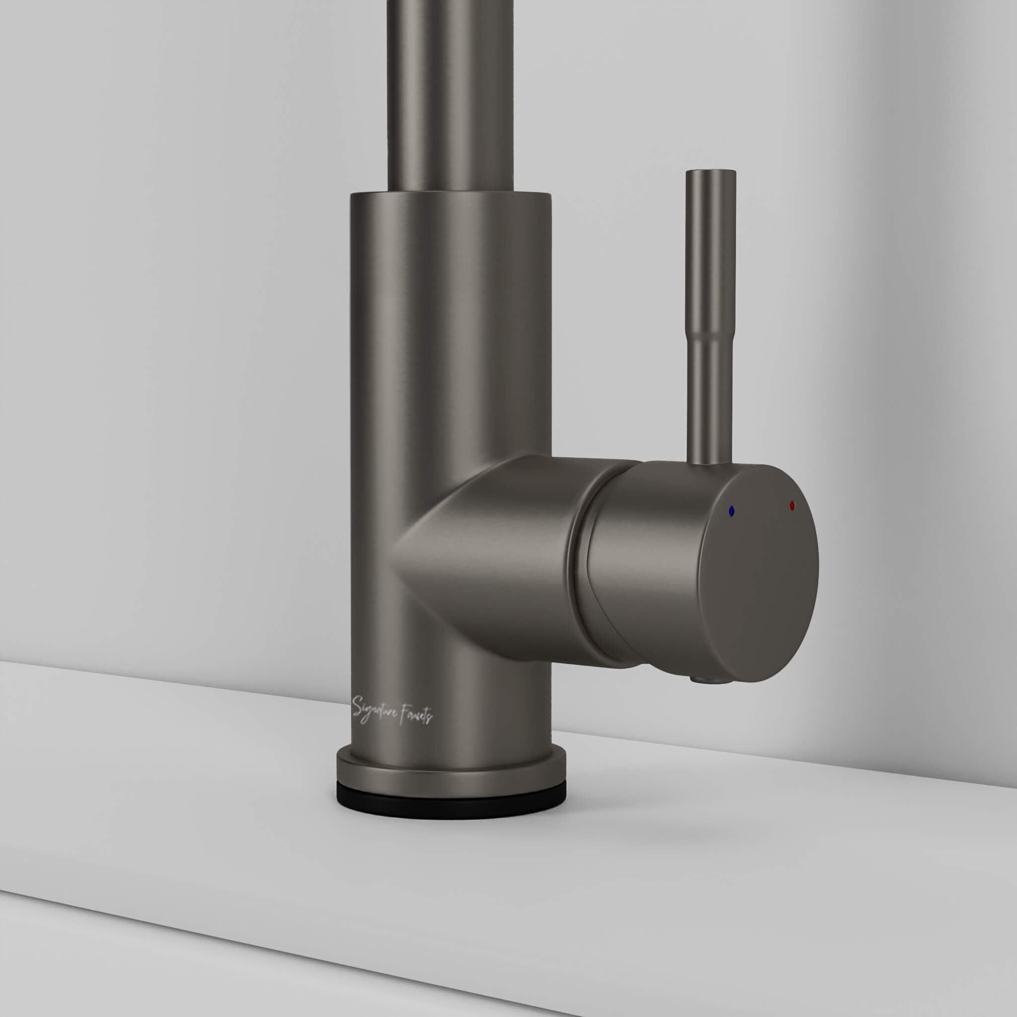 Stainless steel kitchen faucet - Imperium Touch Control Dual Function Pull Out sprayer Spout Kitchen Faucet - Gunmetal Gray - Signature Faucets #color_gunmetal gray