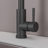 Stainless steel kitchen faucet - Imperium Touch Control Dual Function Pull Out sprayer Spout Kitchen Faucet - Brushed Nickel - Signature Faucets #color_matte black