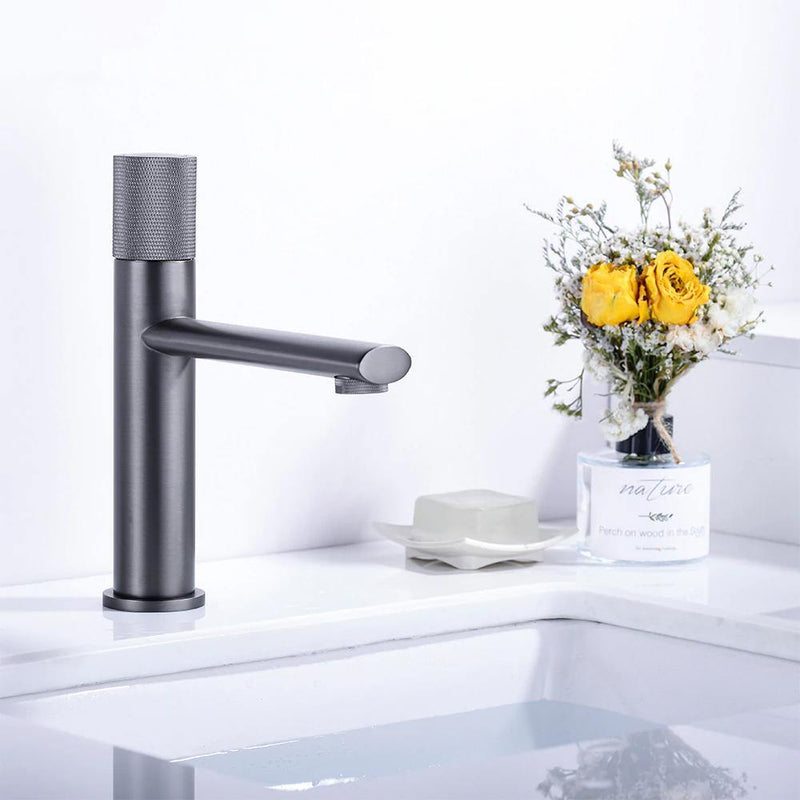 Bathroom Sink Faucet - Bäcker Deck Mounted Single Hole Single Handle Bathroom Mixer Sink Tap Basin Faucet - undefined - Signature Faucets