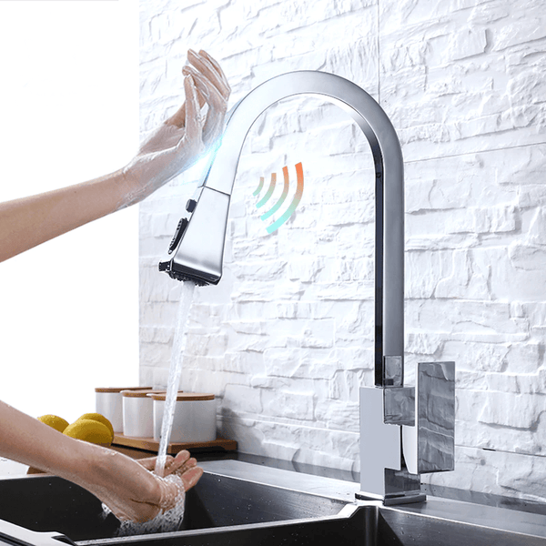 Kitchen Faucet - Besas Touch Control Dual Function Pull Down Spout Kitchen Faucet - undefined - Signature Faucets