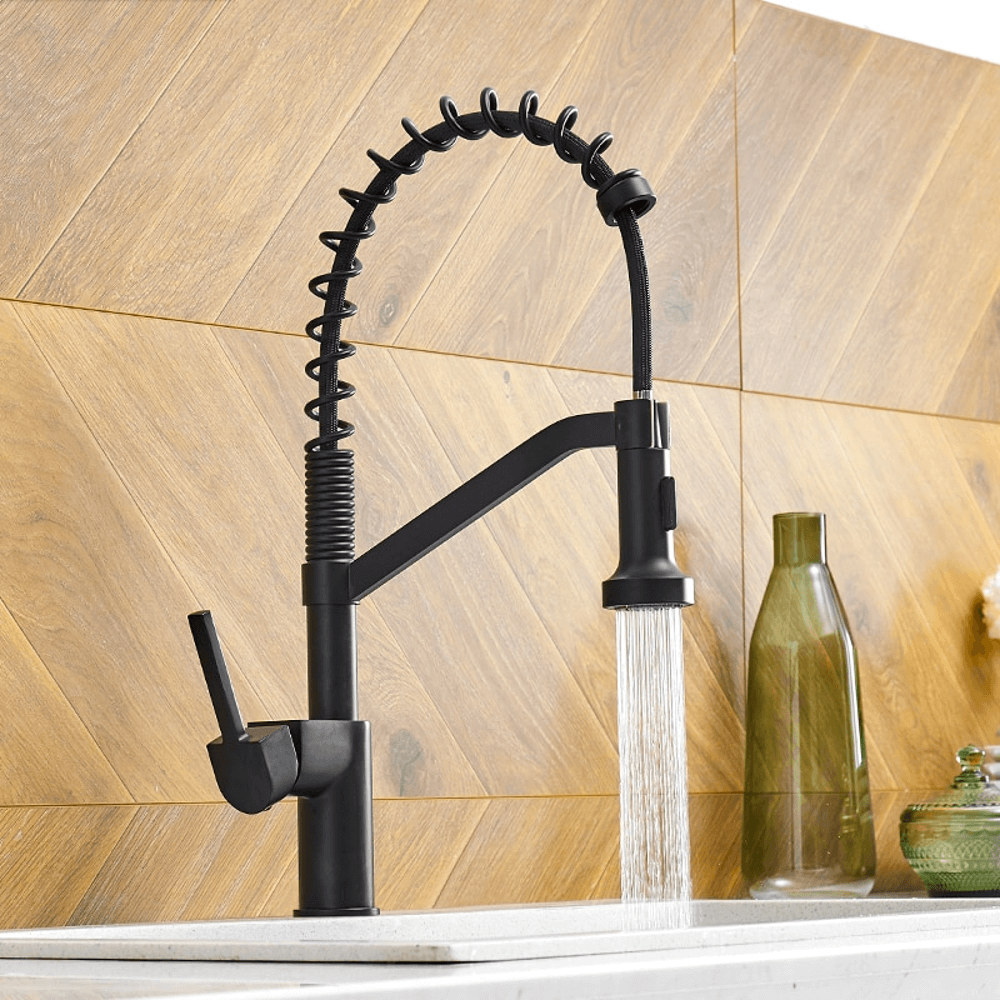 Kitchen Faucet - Apollo Single-Hole Kitchen Faucet with Pull-Down Spring Spout - undefined - Signature Faucets