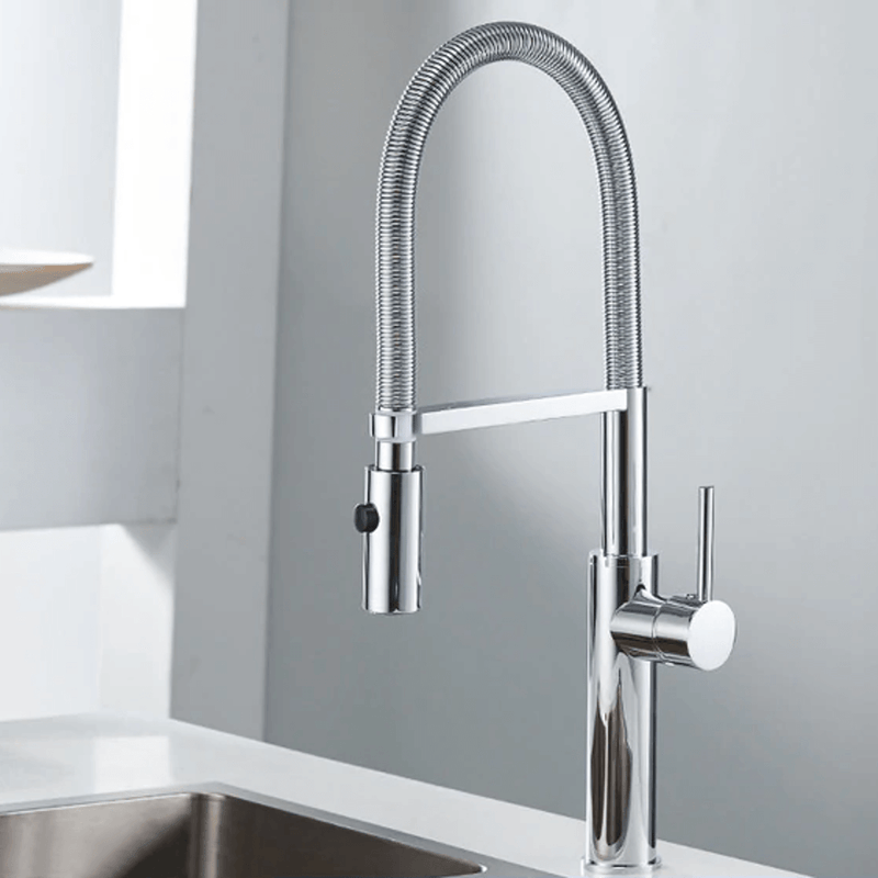Kitchen Faucet - Florence 360 Swivel Pull Down Spray Single Handle Kitchen Faucet - undefined - Signature Faucets