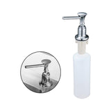 Soap Dispenser - Culp Deck Mounted Kitchen Sink Soap Dispenser 400ml (13.5oz) Round Pump Brass Construction - undefined - Signature Faucets