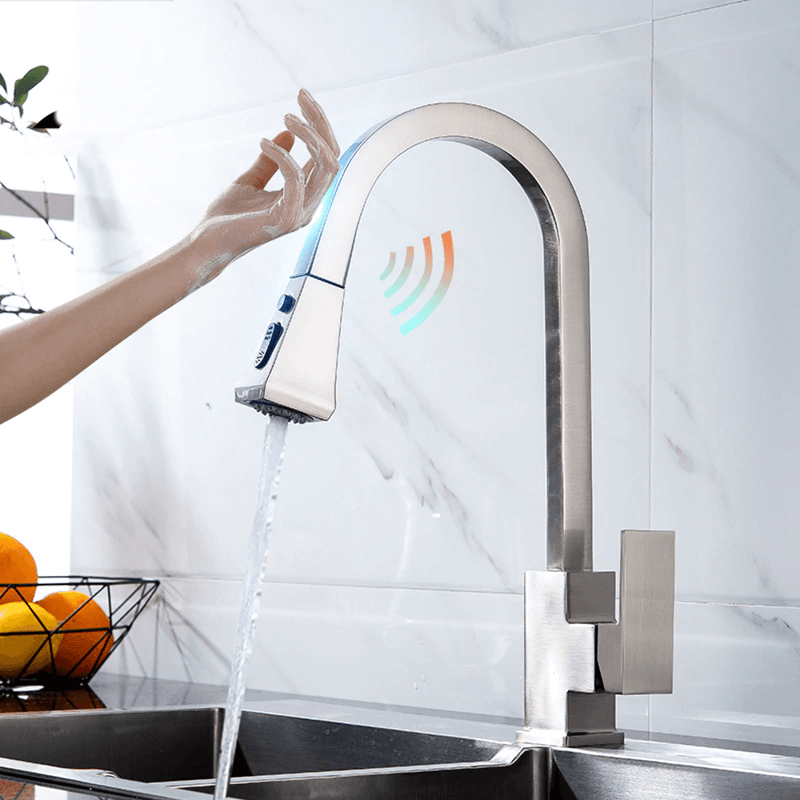 Kitchen Faucet - Besas Touch Control Dual Function Pull Down Spout Kitchen Faucet - undefined - Signature Faucets