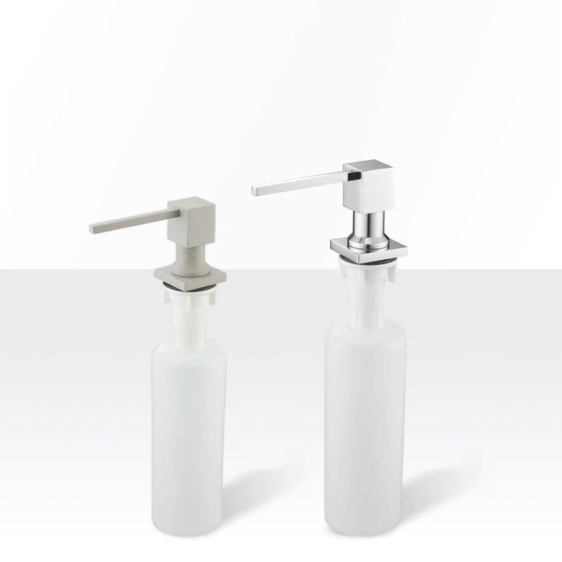 Soap Dispenser - Culp Deck Mounted Kitchen Sink Soap Dispenser 400ml (13.5oz) Square Pump Brass Construction - undefined - Signature Faucets