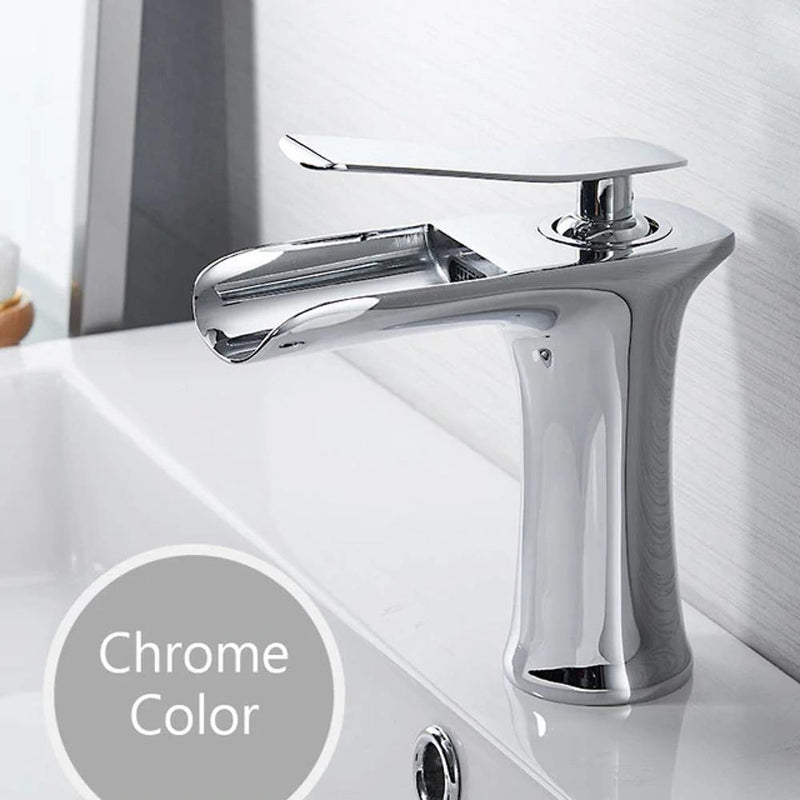 Helfer Waterfall Basin Bathroom Sink Faucet Single handle